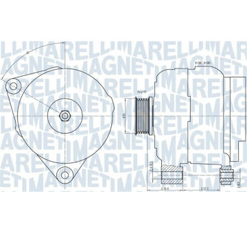 Alternátor MAGNETI MARELLI 063731658010