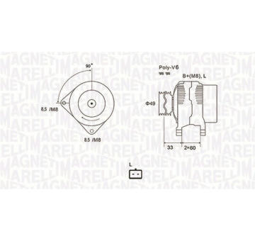 generátor MAGNETI MARELLI 063731661010