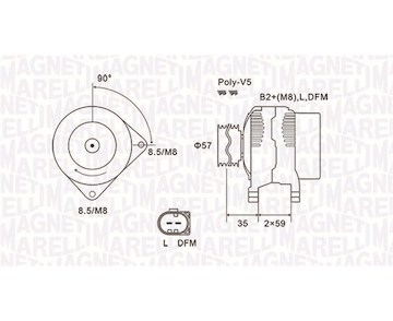 generátor MAGNETI MARELLI 063731675010