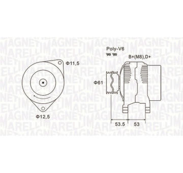 generátor MAGNETI MARELLI 063731698010