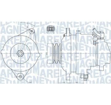 generátor MAGNETI MARELLI 063731717010