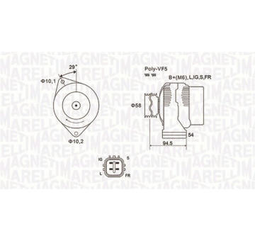 generátor MAGNETI MARELLI 063731721010