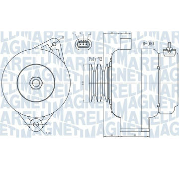 Alternátor MAGNETI MARELLI 063731724010