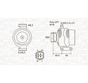 generátor MAGNETI MARELLI 063731726010