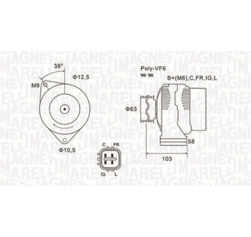 generátor MAGNETI MARELLI 063731727010