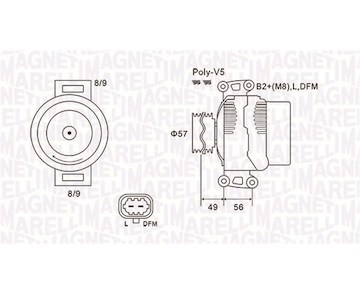 generátor MAGNETI MARELLI 063731740010