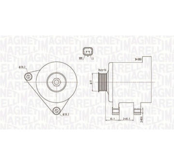 generátor MAGNETI MARELLI 063731741010