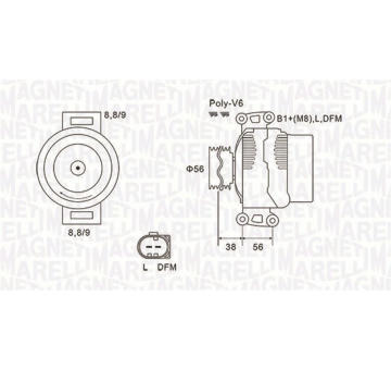 generátor MAGNETI MARELLI 063731754010