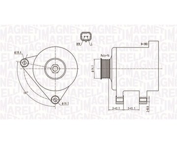 generátor MAGNETI MARELLI 063731761010