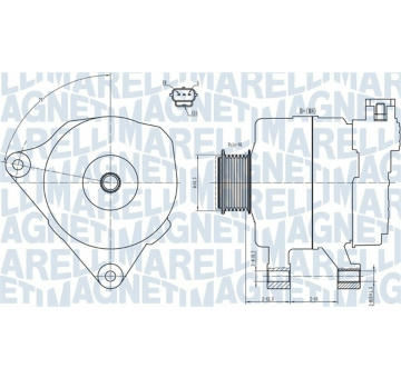 Alternátor MAGNETI MARELLI 063731778010