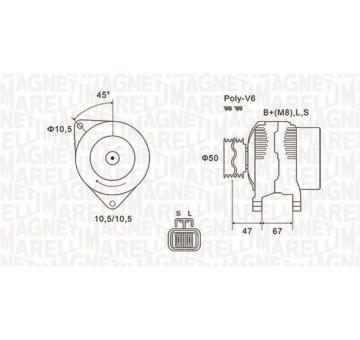 generátor MAGNETI MARELLI 063731790010