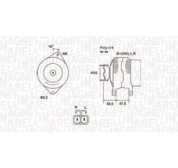 generátor MAGNETI MARELLI 063731798010