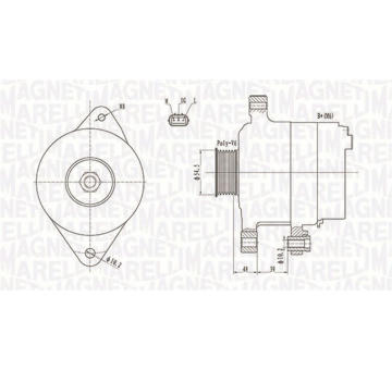 generátor MAGNETI MARELLI 063731800010