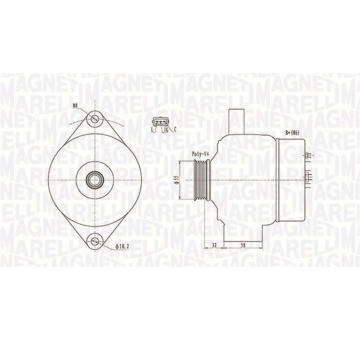 generátor MAGNETI MARELLI 063731803010