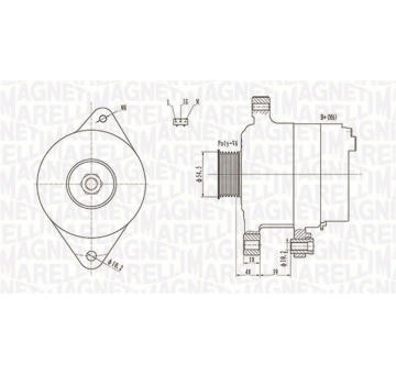 generátor MAGNETI MARELLI 063731809010