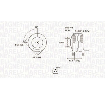 generátor MAGNETI MARELLI 063731814010