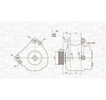 generátor MAGNETI MARELLI 063731818010