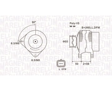 generátor MAGNETI MARELLI 063731823010