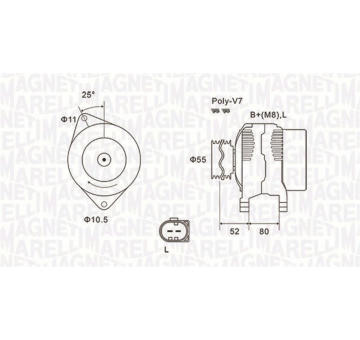 generátor MAGNETI MARELLI 063731837010