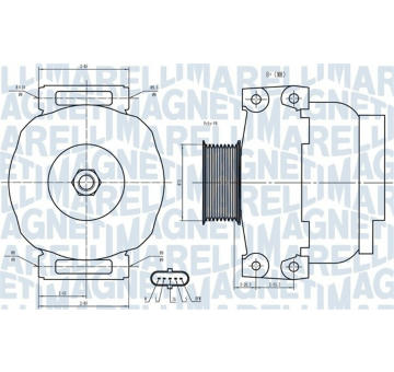 Alternátor MAGNETI MARELLI 063731851010