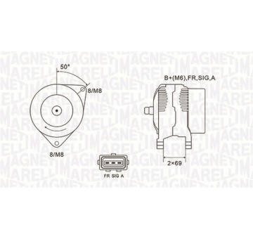 generátor MAGNETI MARELLI 063731857010