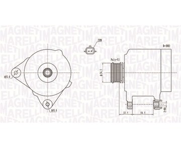 generátor MAGNETI MARELLI 063731860010