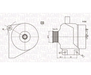 generátor MAGNETI MARELLI 063731861010