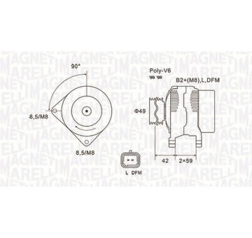 generátor MAGNETI MARELLI 063731863010