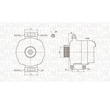 generátor MAGNETI MARELLI 063731867010