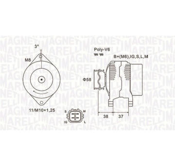 generátor MAGNETI MARELLI 063731889010