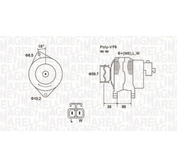 generátor MAGNETI MARELLI 063731901010