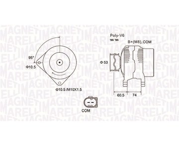 generátor MAGNETI MARELLI 063731905010