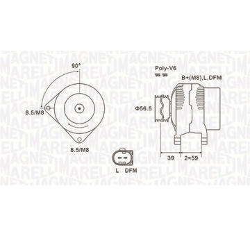 generátor MAGNETI MARELLI 063731911010