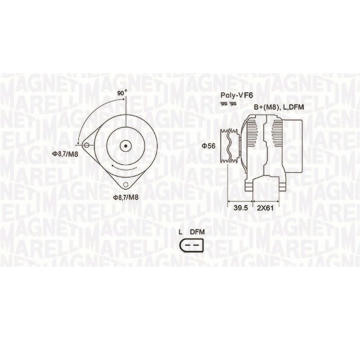 generátor MAGNETI MARELLI 063731912010