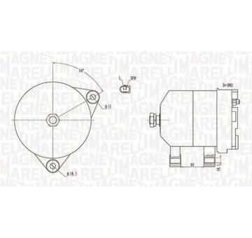 Alternátor MAGNETI MARELLI 063731913010