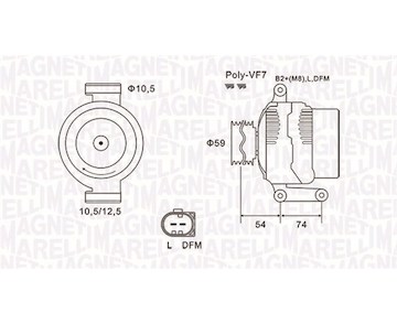 generátor MAGNETI MARELLI 063731922010