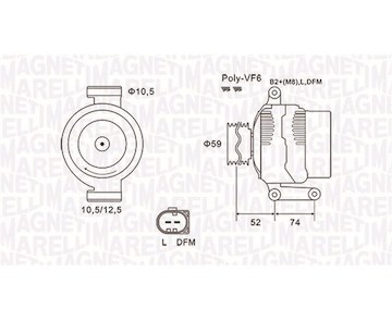 generátor MAGNETI MARELLI 063731928010