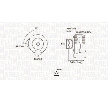 Alternátor MAGNETI MARELLI 063731933010