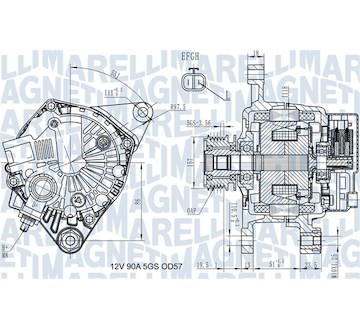 generátor MAGNETI MARELLI 063731938010