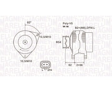 generátor MAGNETI MARELLI 063731940010