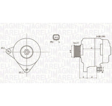 generátor MAGNETI MARELLI 063731959010