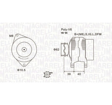 generátor MAGNETI MARELLI 063731964010