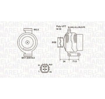 generátor MAGNETI MARELLI 063732029010