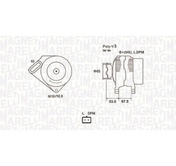 generátor MAGNETI MARELLI 063731976010