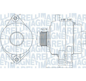 generátor MAGNETI MARELLI 063731995010