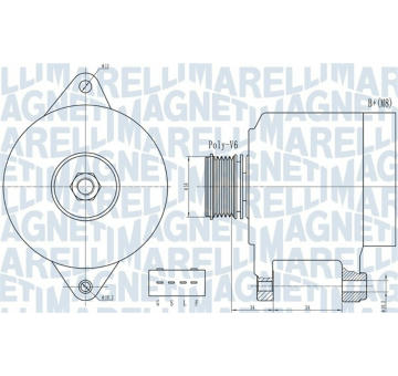 Alternátor MAGNETI MARELLI 063732013010