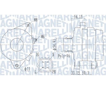 generátor MAGNETI MARELLI 063732027010