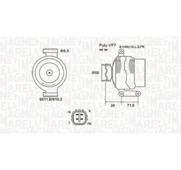 generátor MAGNETI MARELLI 063732036010