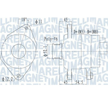 generátor MAGNETI MARELLI 063732048010