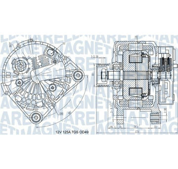 Alternátor MAGNETI MARELLI 063732058010